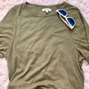 MADEWELL Long Sleeve Khaki Shirt SZ Medium